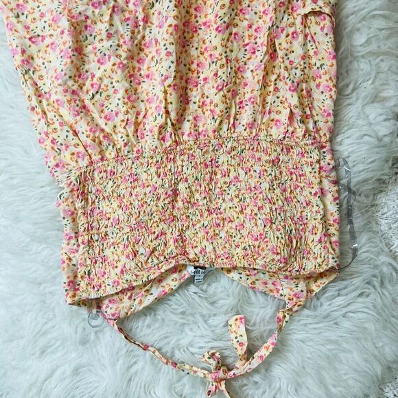 Floral halter style midi summer dress S - Picture 7 of 8